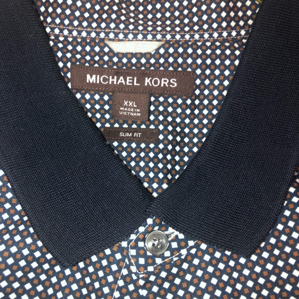 Michael Kors Short Sleeve Men’s Button Down